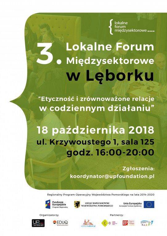 III Lokalne Forum Międzysektorowe w Lęborku - zaproszenie