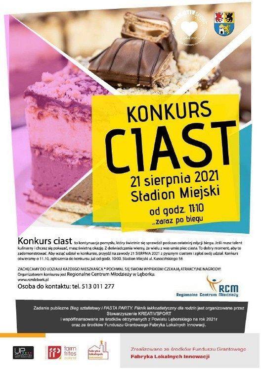 Konkurs Ciast 21 sierpnia godz.11:00- Stadion MIEJSKI