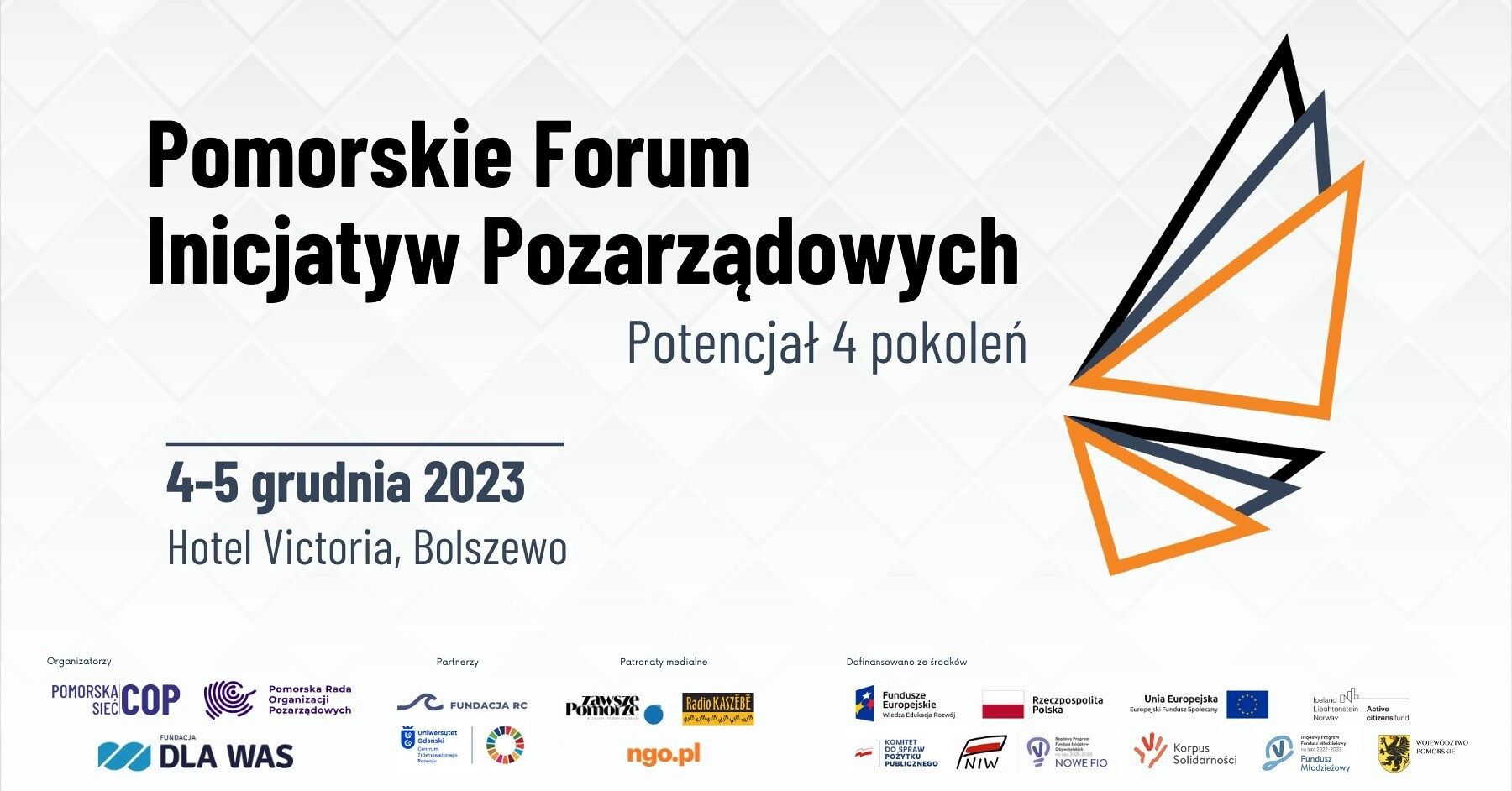 Pomorskie Forum Inicjatyw Pozarządowych 2023. Potencjał 4 pokoleń