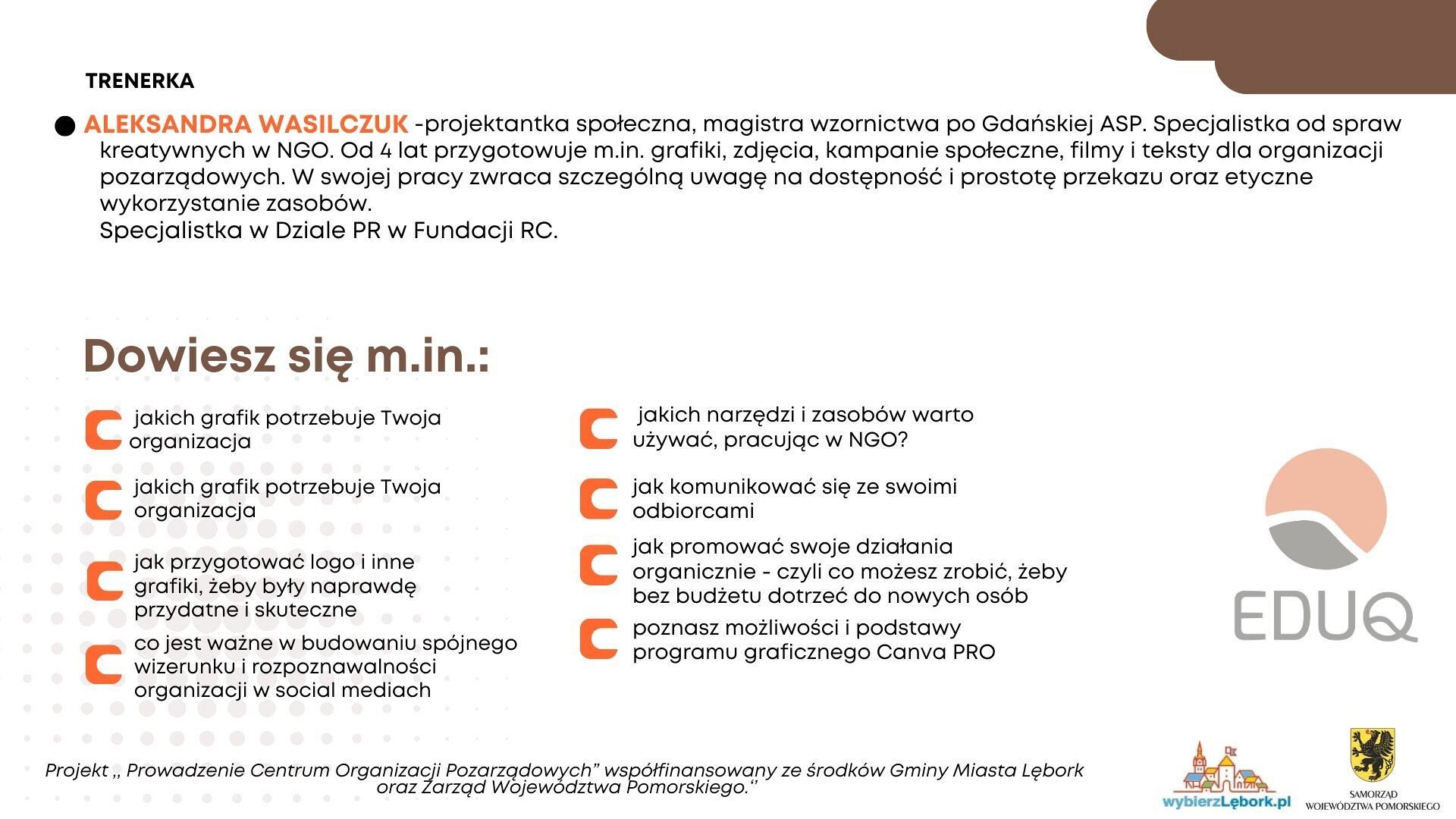 Szkolenie: Budowanie wizerunku, grafika i promocja dla NGO