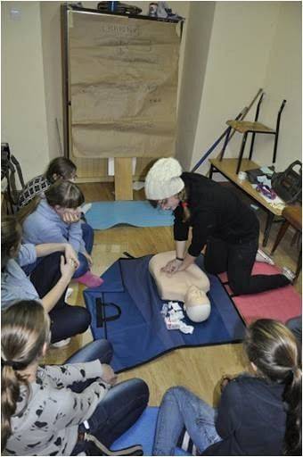 Warsztaty z udzielania pierwszej pomocy.