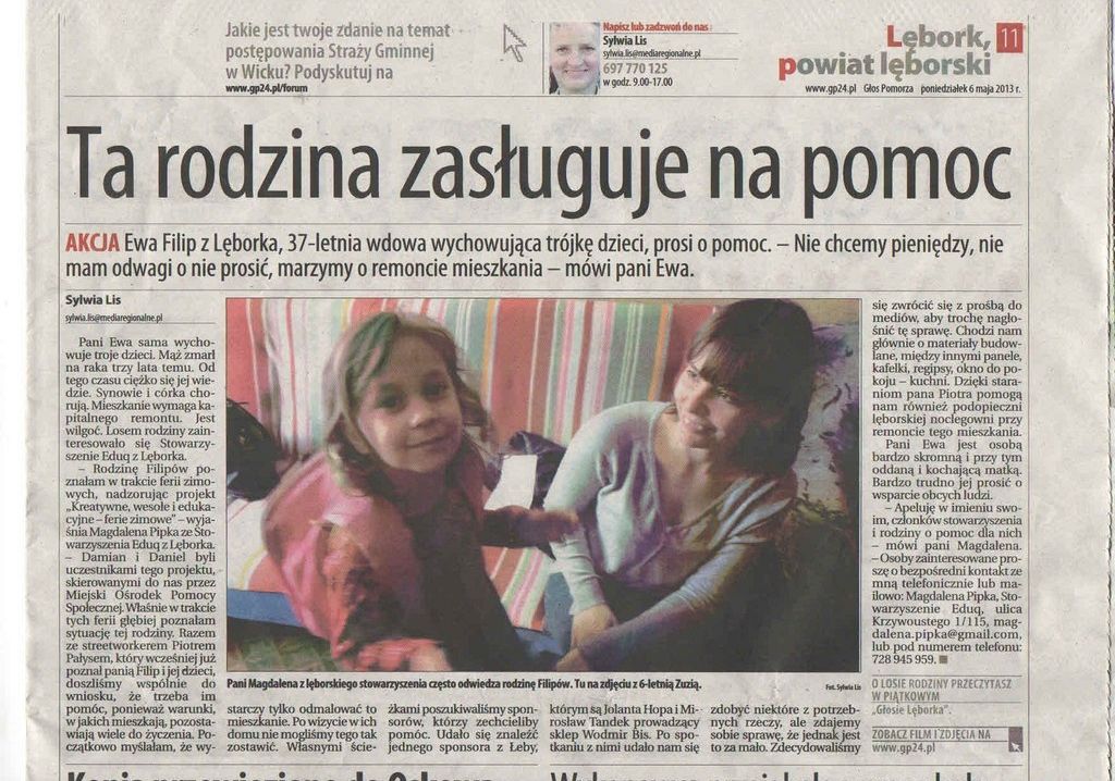 Pomagamy rodzinie Filipów z Lęborka grafika