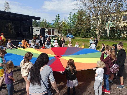 Festyn integracyjny w ramach projektu "Pomorskie z Ukrainą" zorganizowany w Łebie