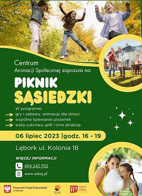 Zapraszamy na I Piknik Sąsiedzki