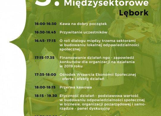 III Lokalne Forum Międzysektorowe w Lęborku - zaproszenie grafika