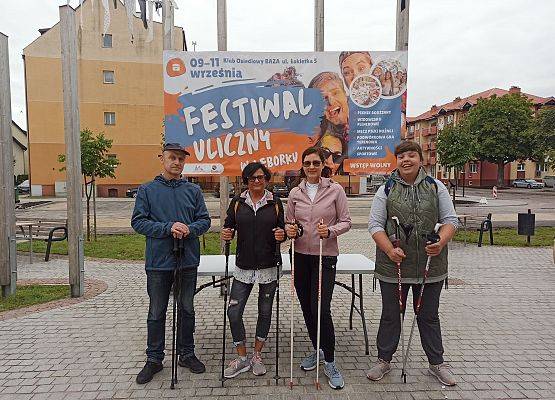 Rajd Nordic walking-szlakiem obszaru rewitalizacji-Lębork Nowy Świat grafika