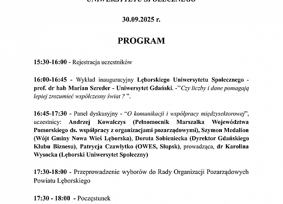 Zaproszenie na Forum Subregionalne 2025 grafika