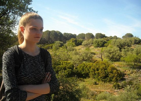 Na zdjęciu polska tancerka Ewelina. grafika